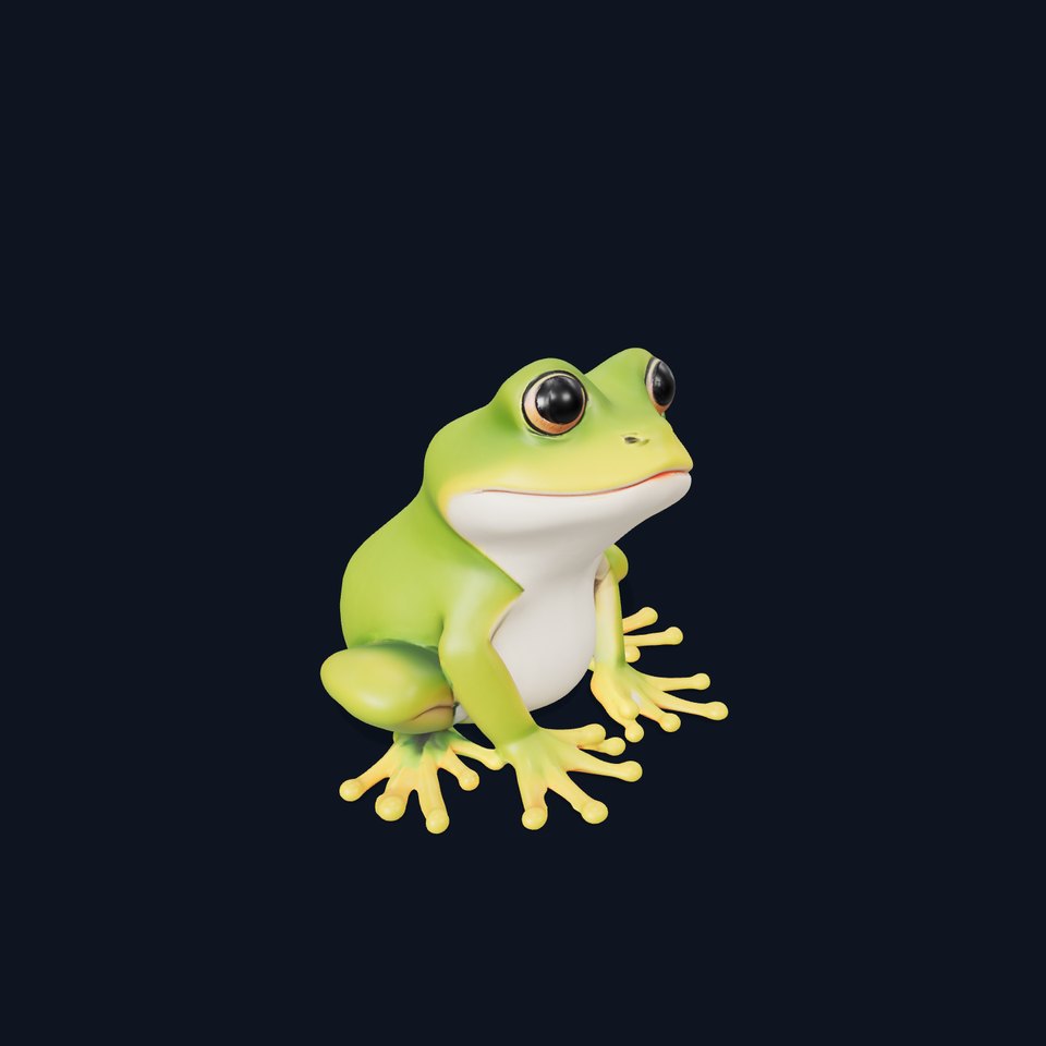 Vibrant Frog Character model pack